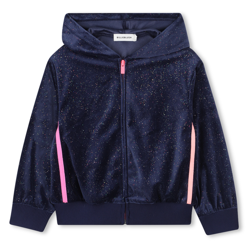 Shiny velour cardigan 