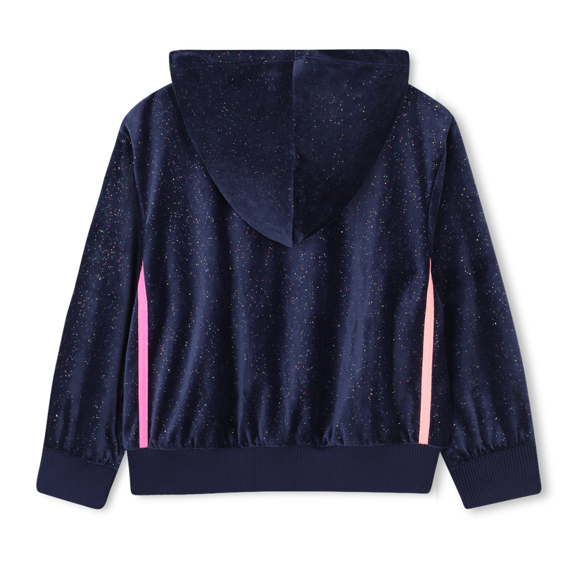 Shiny velour cardigan 