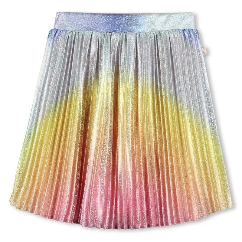 Shiny pleated skirt 
