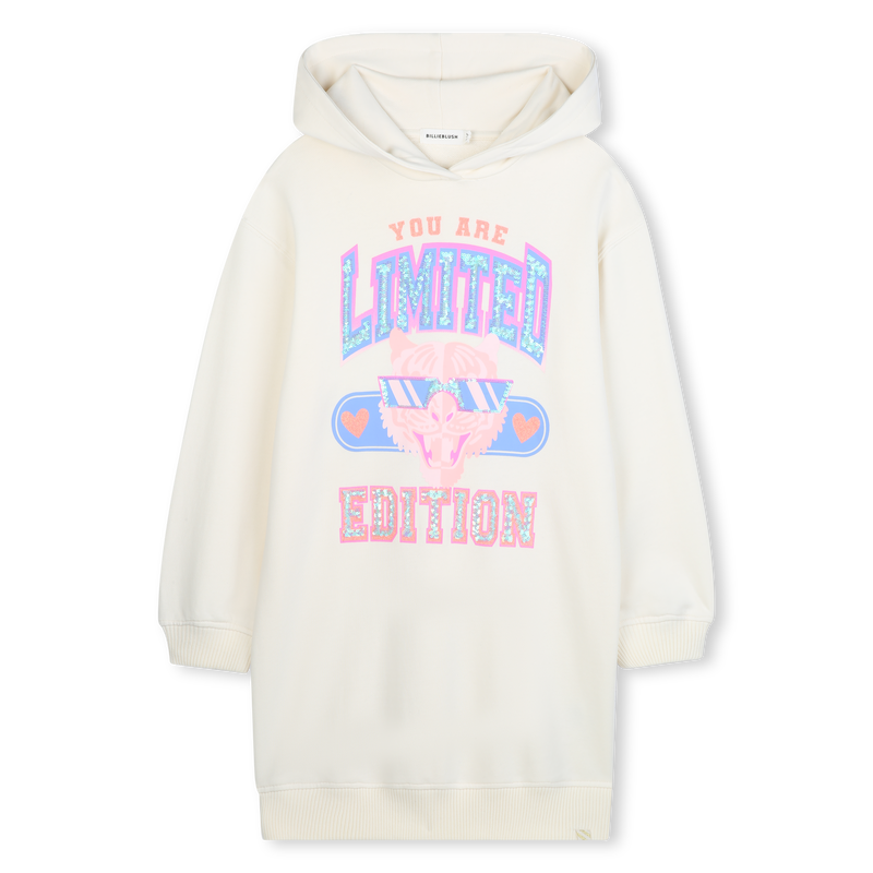 Hooded fleece dress 