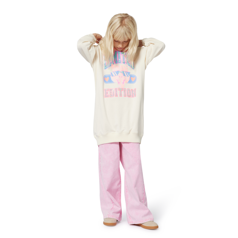 Hooded fleece dress 