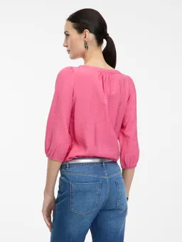 Pink Women's 3/4 Sleeve Blouse