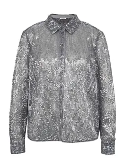 Silver Collared Blouse for Women