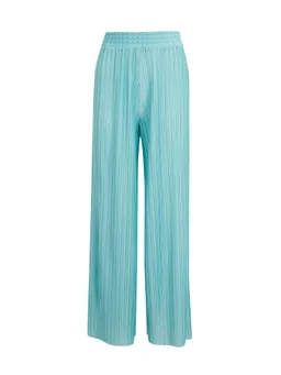  Women's Wide-Leg Trousers in Turquoise