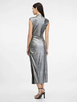 Women's Silver Midi Dress