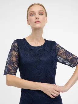 Women's Blue Knee-Length Pencil Dress