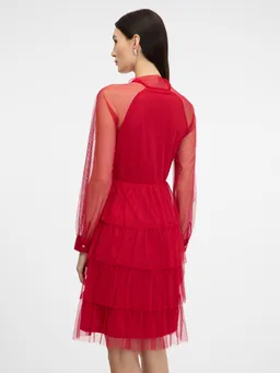 Women's Red Knee-Length Dress