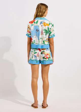 Viva Vacation Crop Shirt