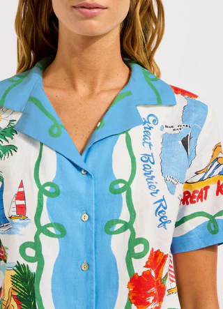 Viva Vacation Crop Shirt