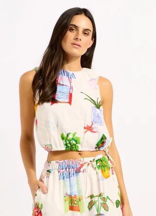 La Boca Drawcord Waist Top