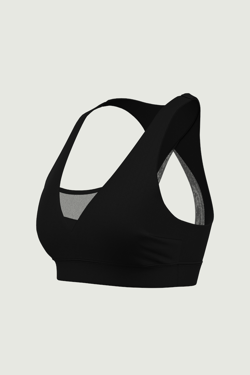 Meshed Elegance Cut-out Bra