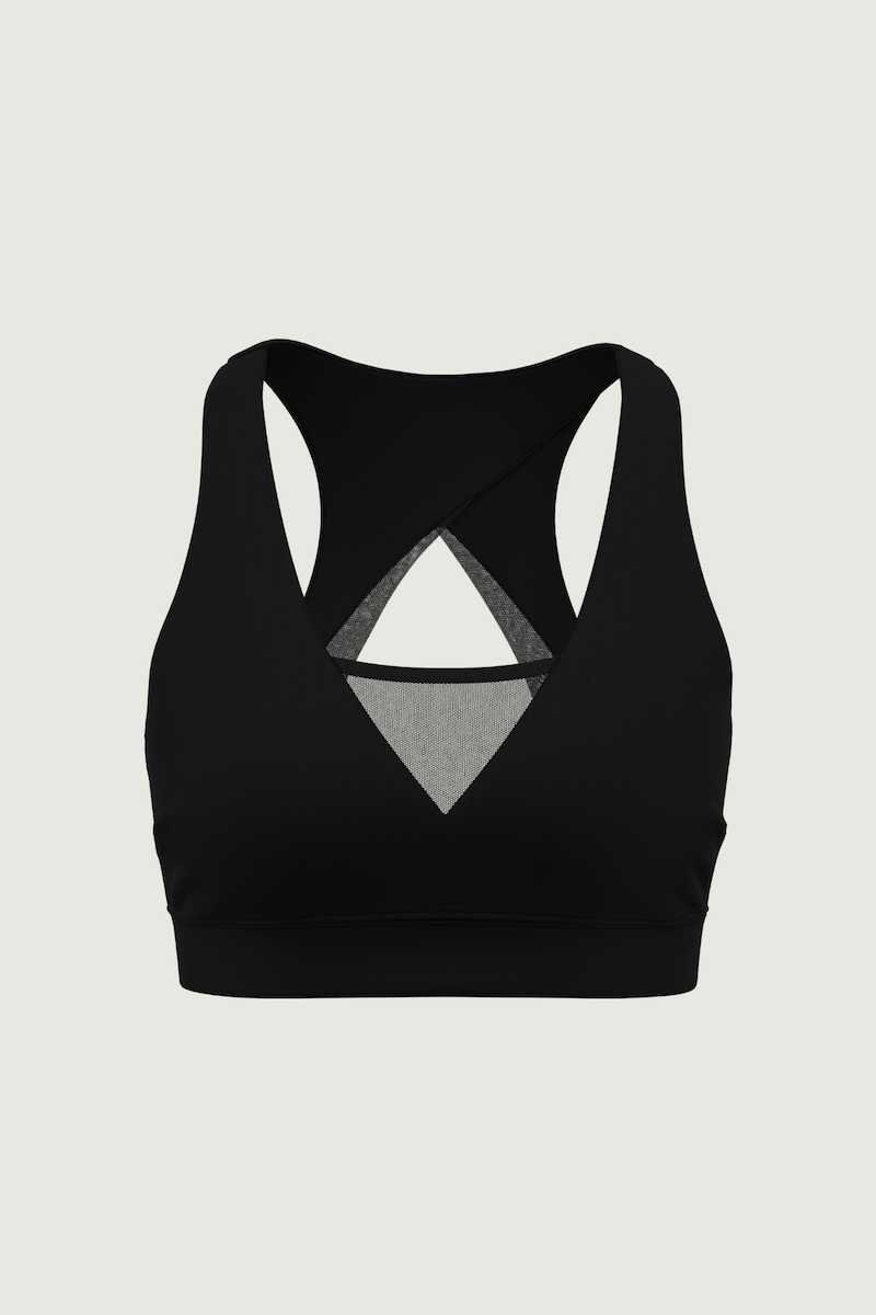 Meshed Elegance Cut-out Bra