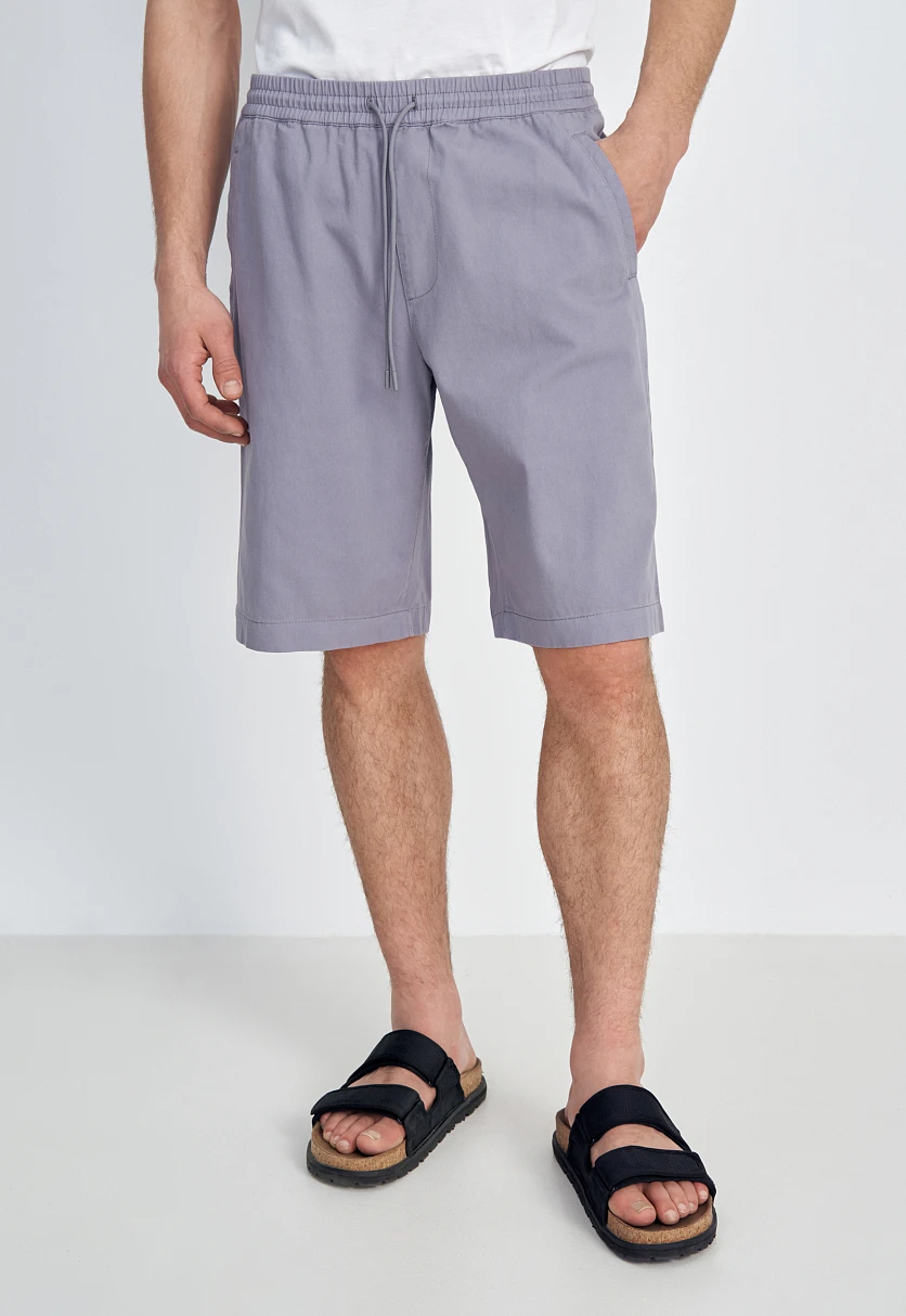 Cotton Shorts with Elastic Waistband