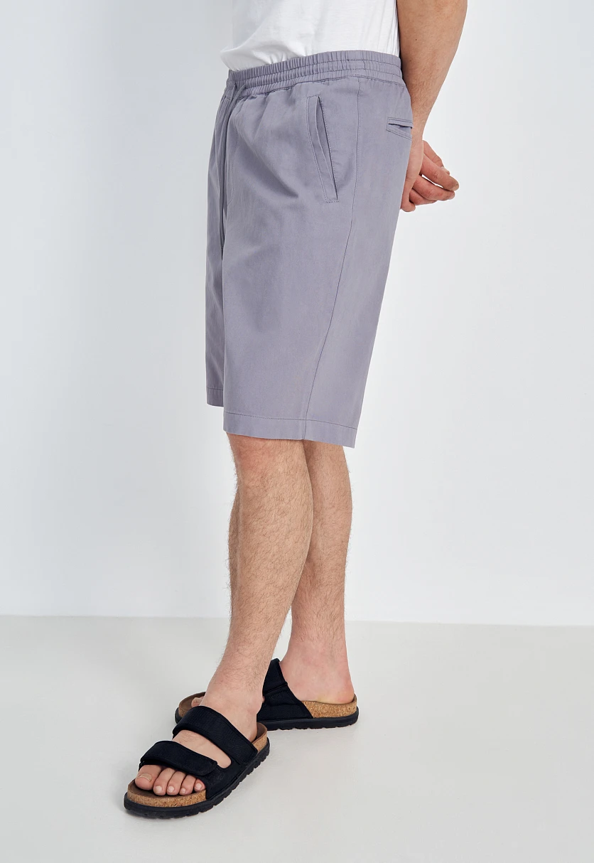 Cotton Shorts with Elastic Waistband