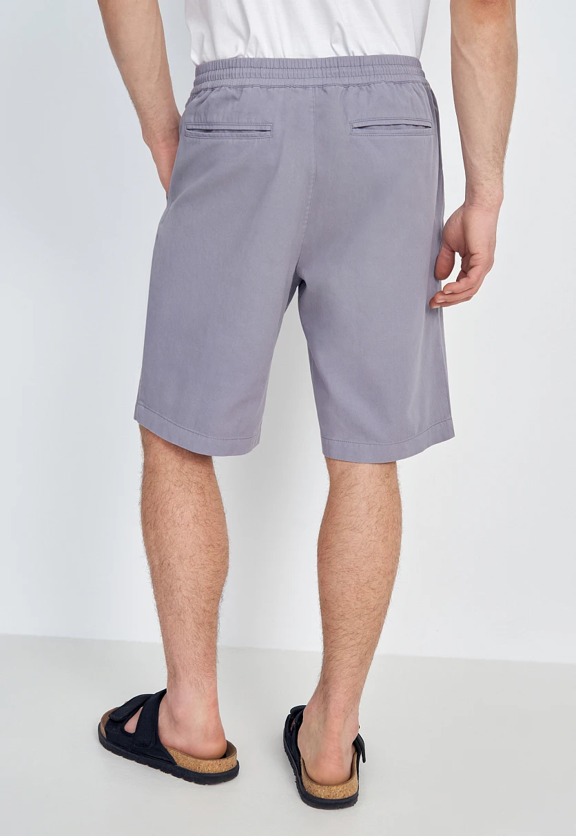 Cotton Shorts with Elastic Waistband