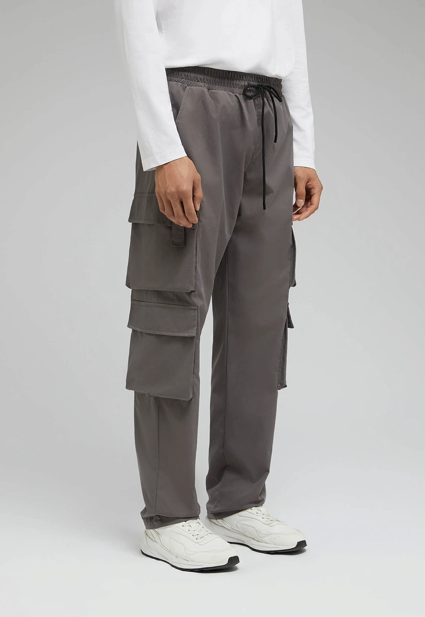Cargo Trousers with Elastic Waistband