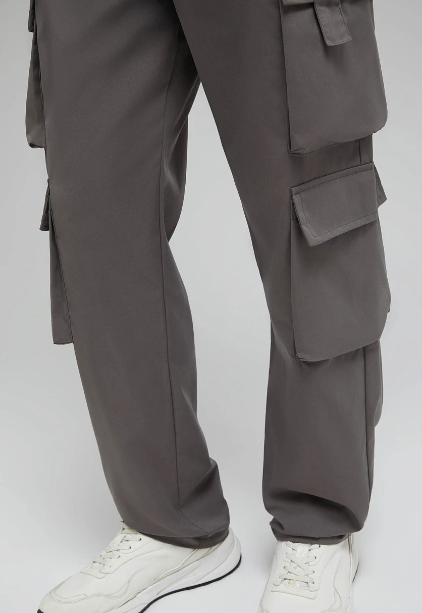 Cargo Trousers with Elastic Waistband