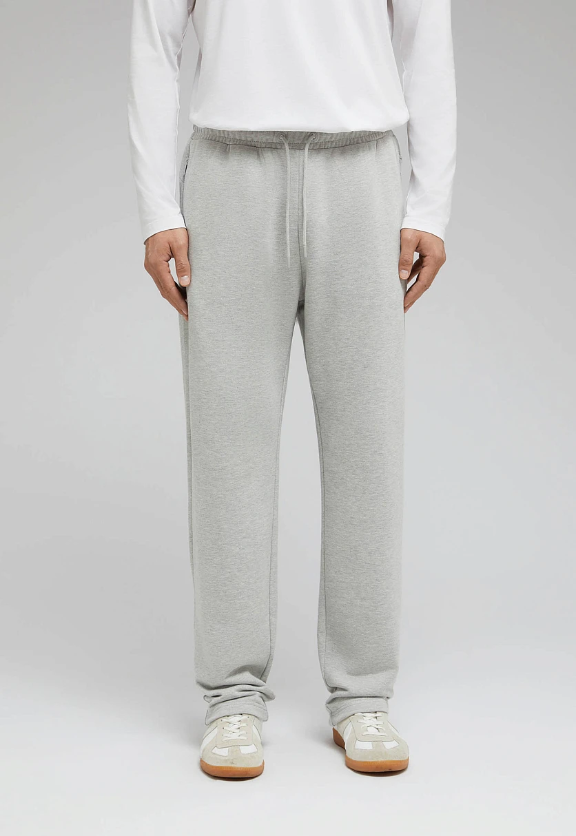Straight-Leg Knit Trousers