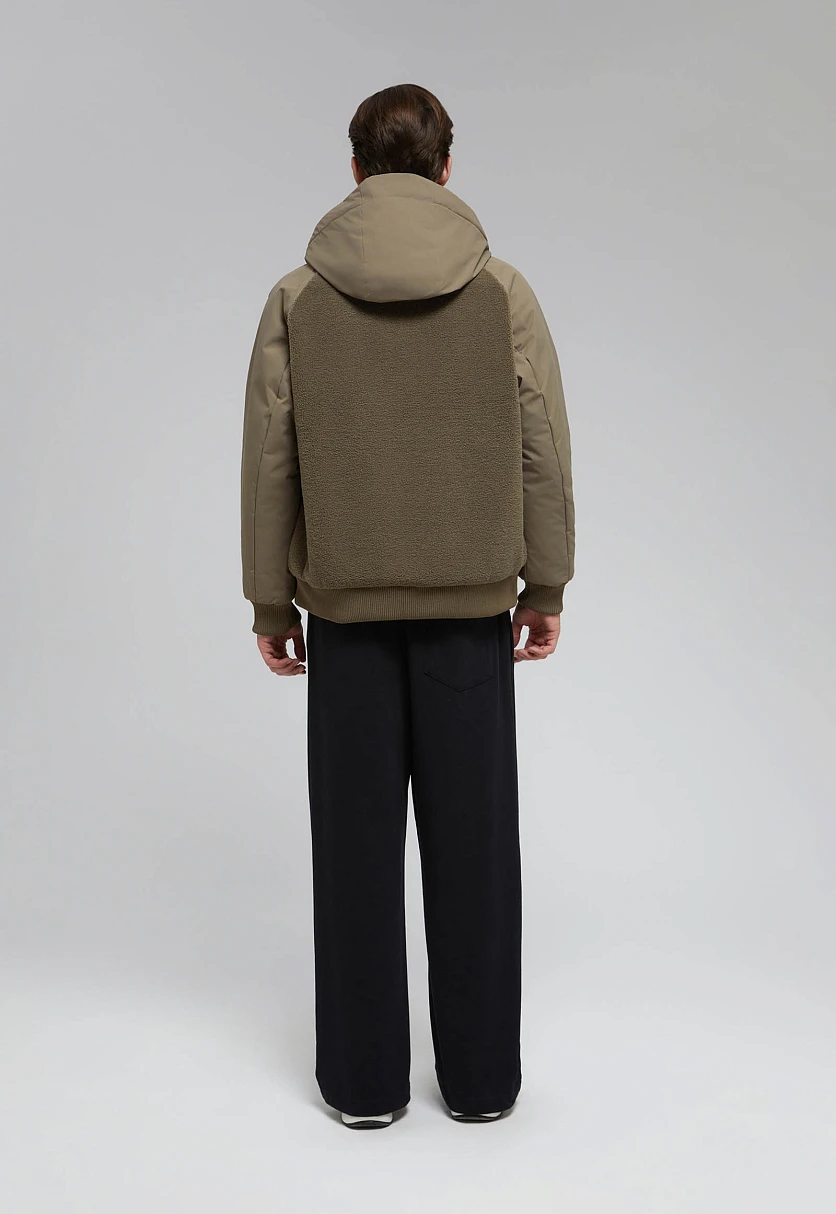 Quilted Hooded Bomber Jacket