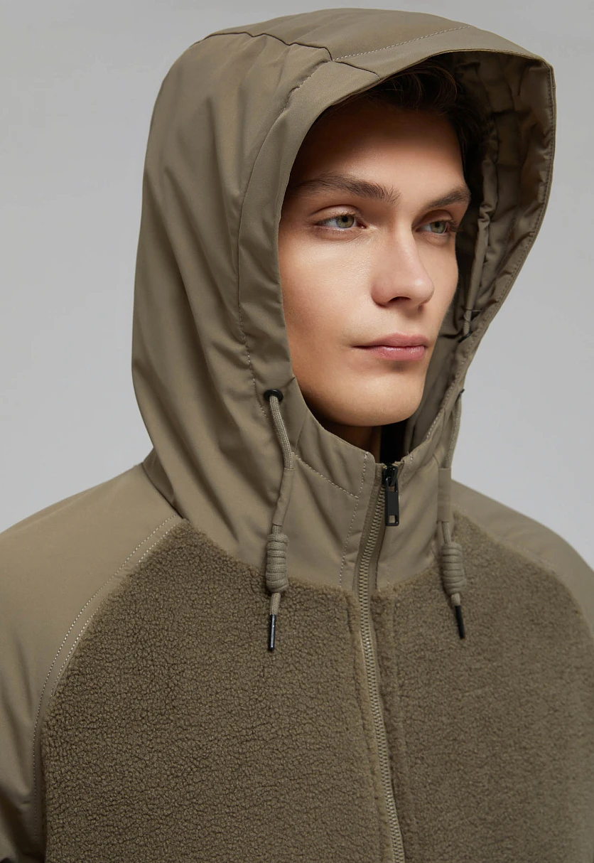 Quilted Hooded Bomber Jacket