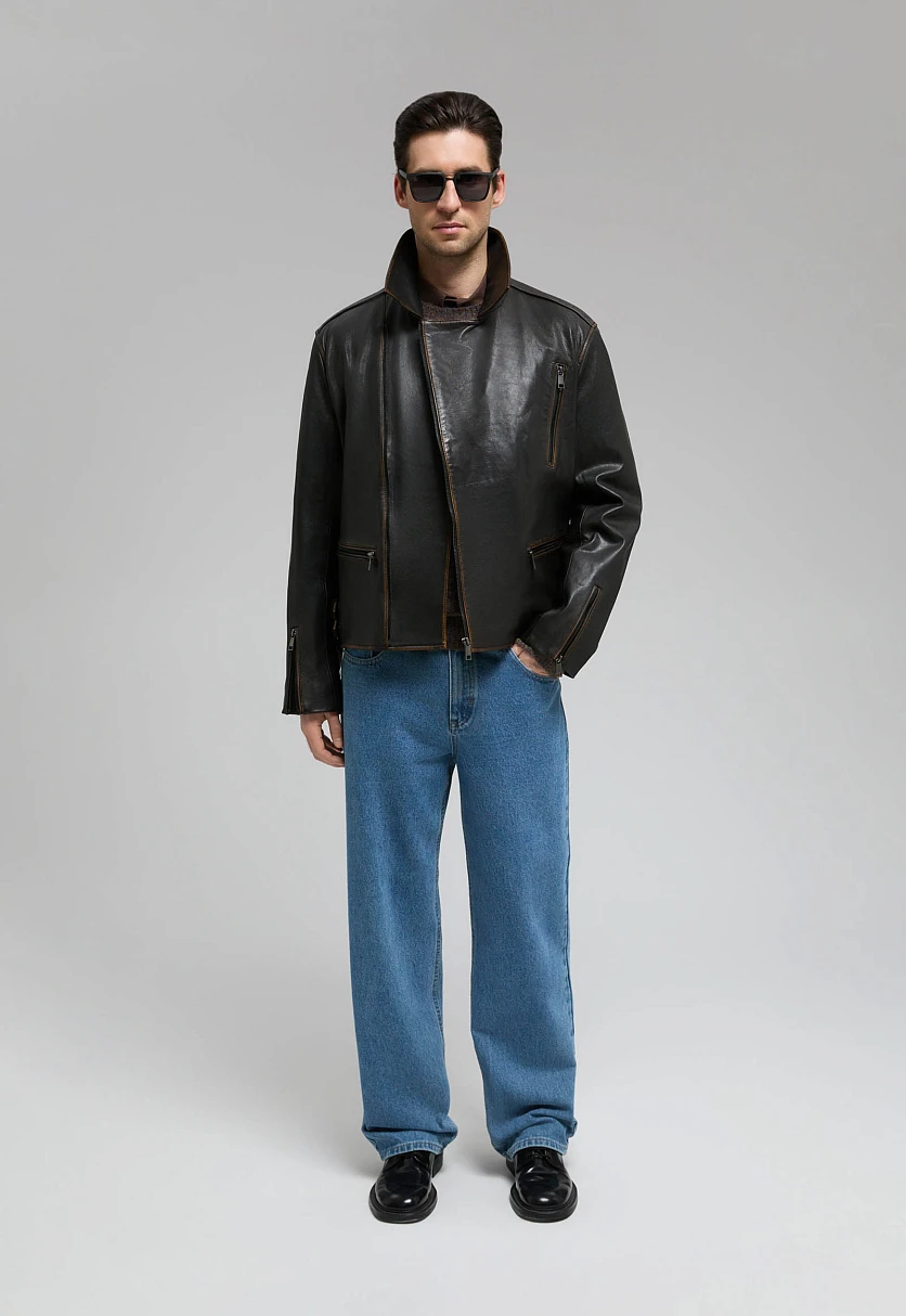 Genuine Leather Biker Jacket