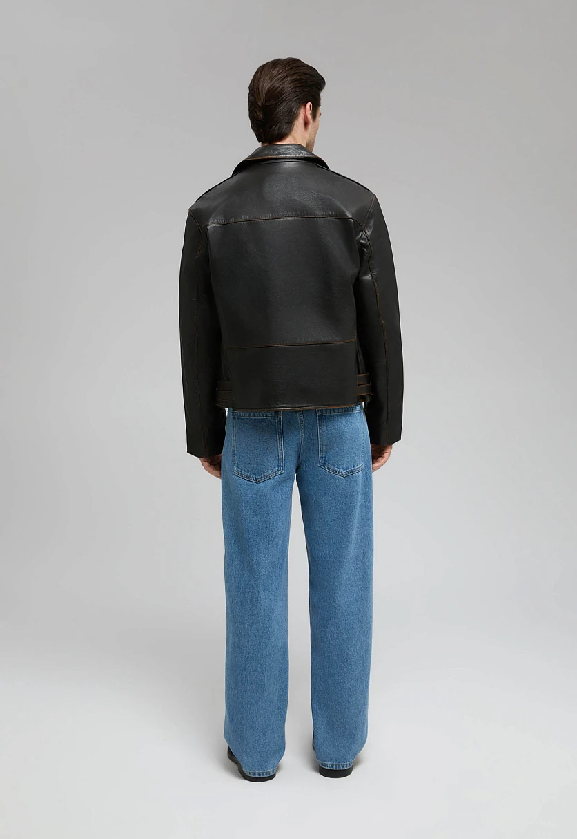 Genuine Leather Biker Jacket
