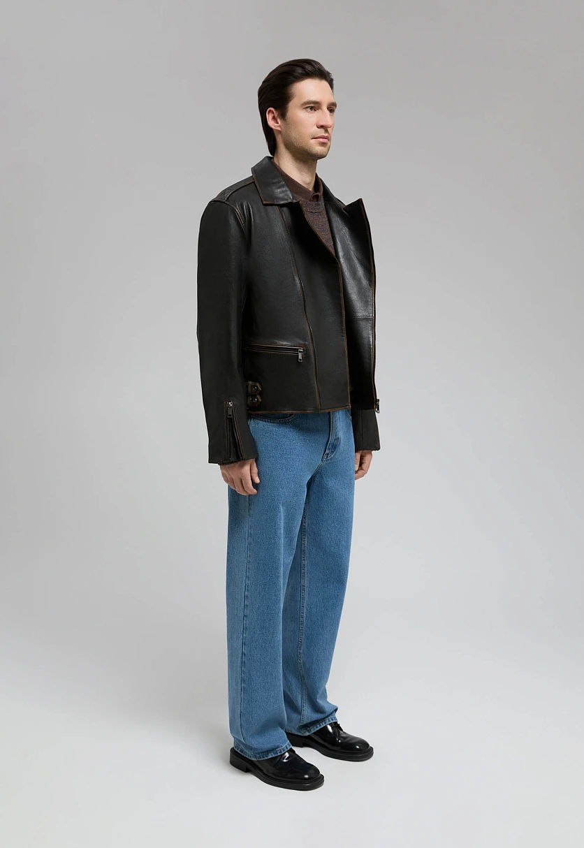 Genuine Leather Biker Jacket