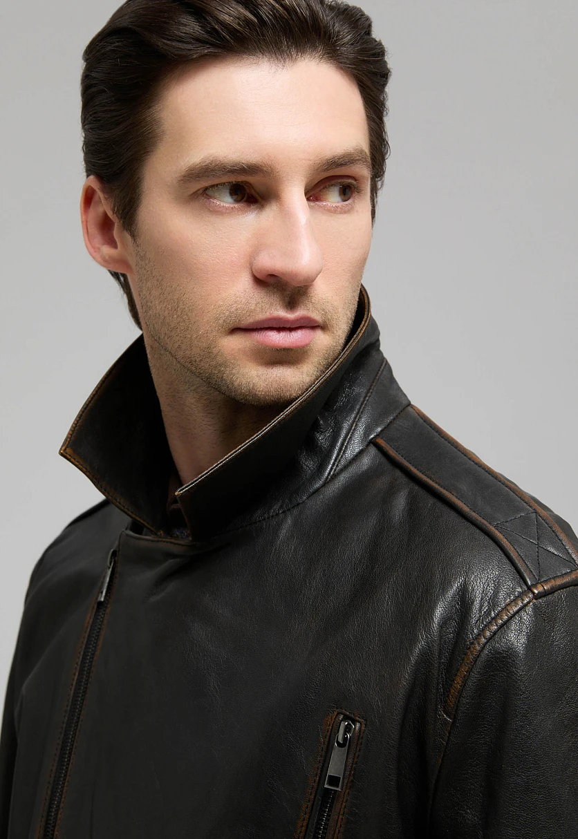 Genuine Leather Biker Jacket