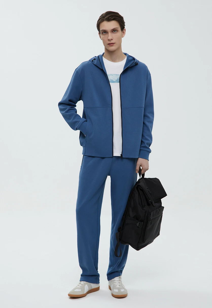 Loose Fit Zip-Up Hoodie