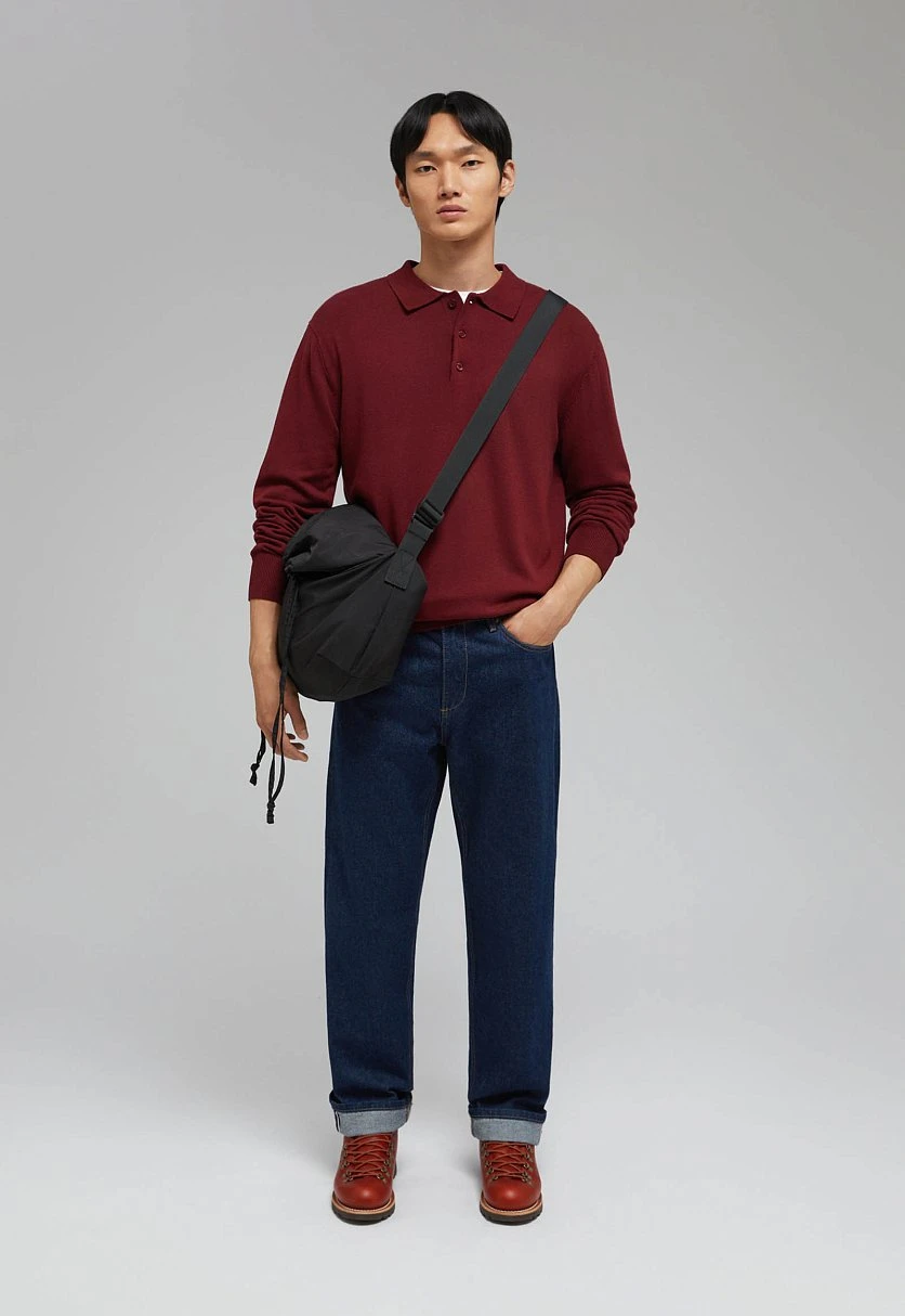 Wool Blend Polo Jumper