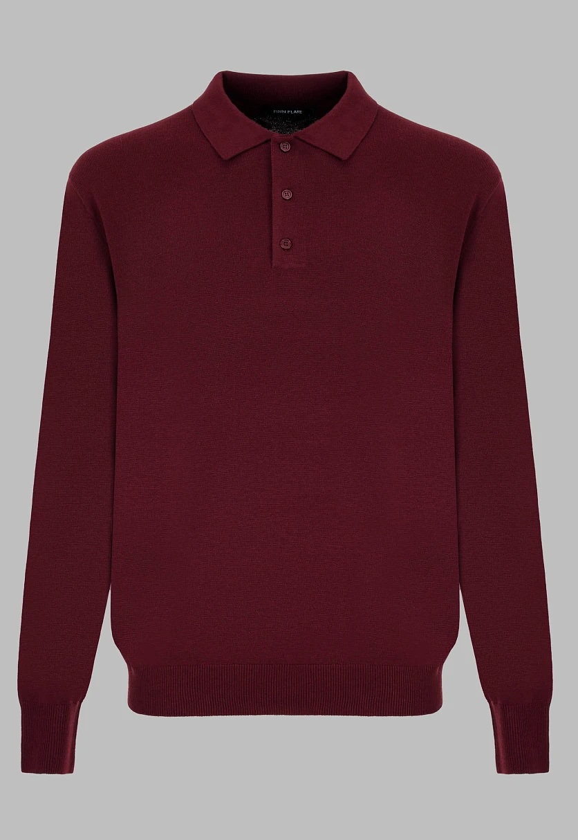 Wool Blend Polo Jumper