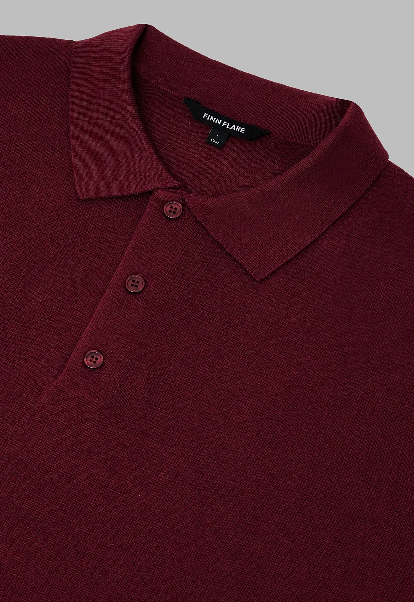 Wool Blend Polo Jumper